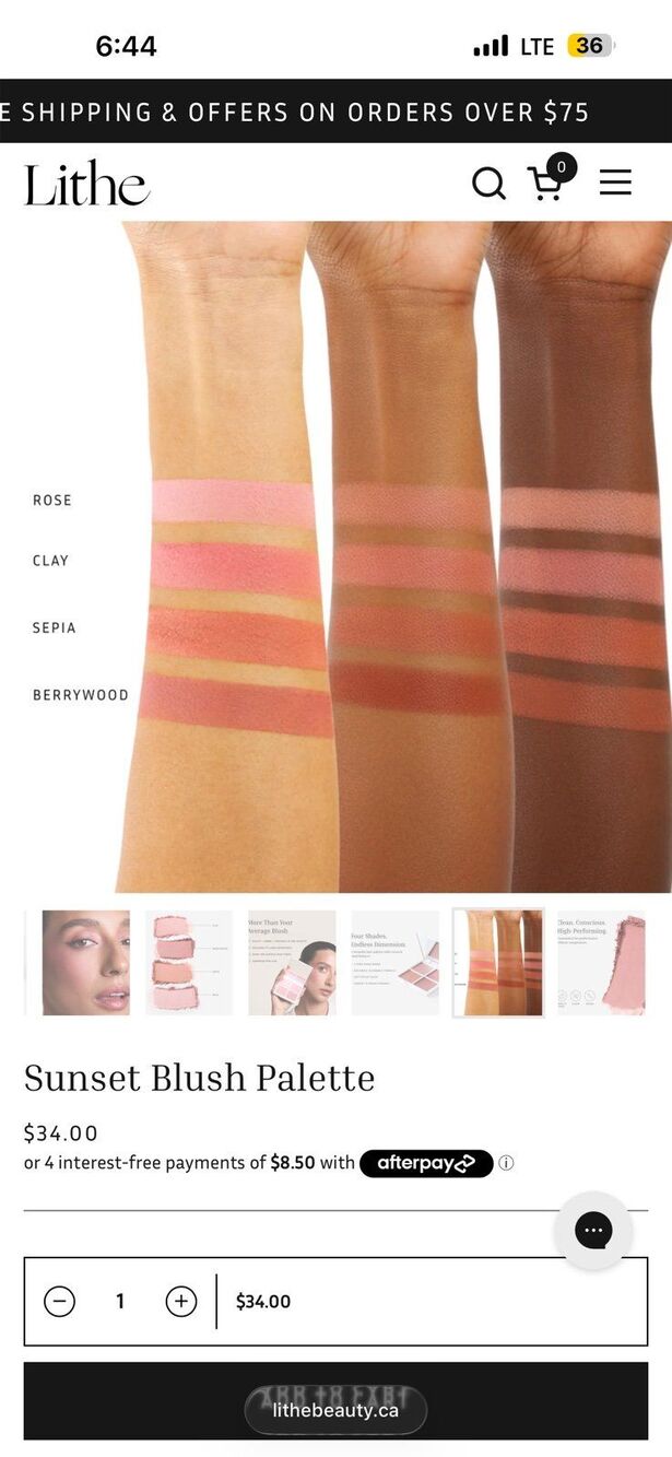 Lithe Blush Pallete - Picture 5 of 6